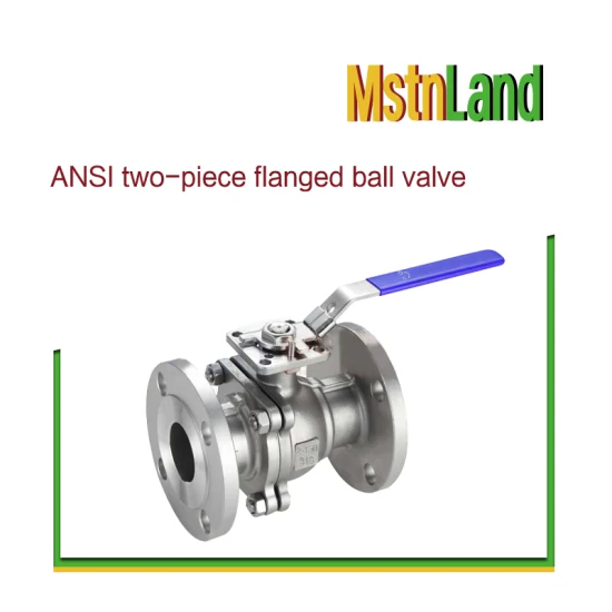 Válvula de esfera flutuante flangeada de duas peças ANSI DN 15-DN 200