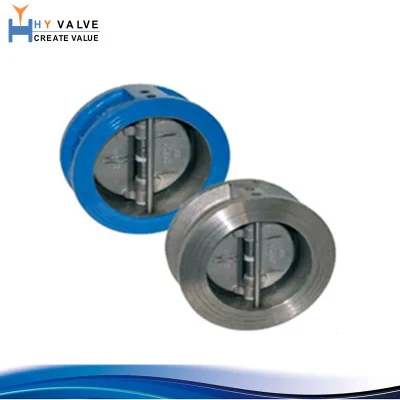 Válvula de retenção Wafer de placa dupla de aço inoxidável/ferro fundido/aço fundido